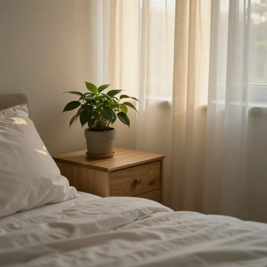 Persona despertando con luz natural, ideal para aprender cómo despertar sin alarma fácil.