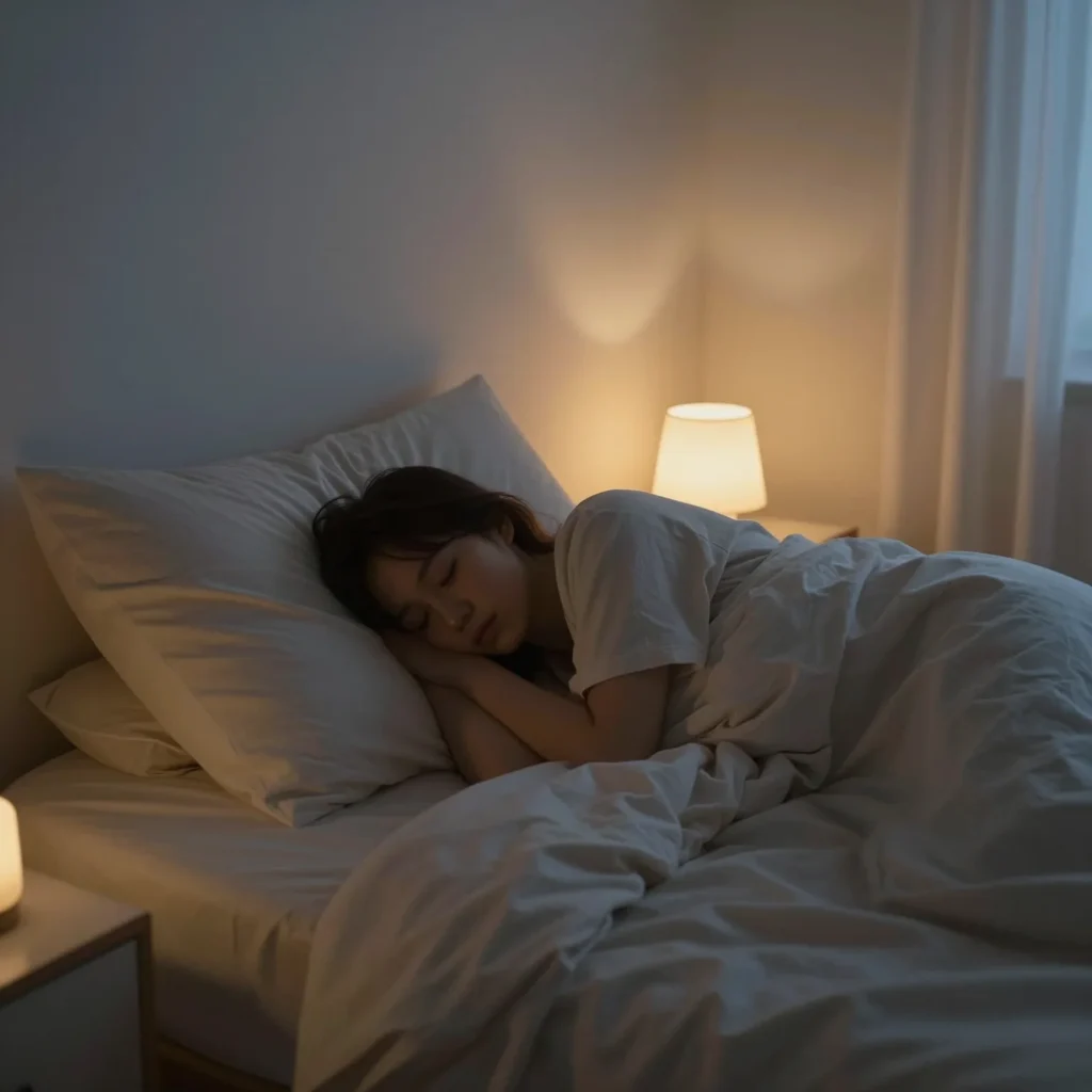 Dormitorio tranquilo con luz tenue para ilustrar cómo dormir mejor hoy