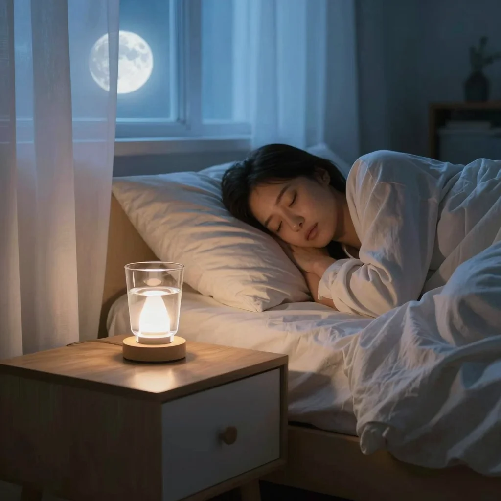 Persona durmiendo en un dormitorio tranquilo para ilustrar cómo dormir toda la noche sin despertarse