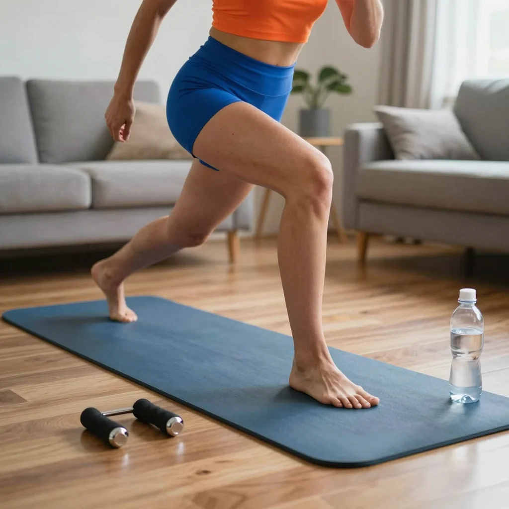 Rutina HIIT en casa con ejercicio intenso para quemar grasa en poco tiempo